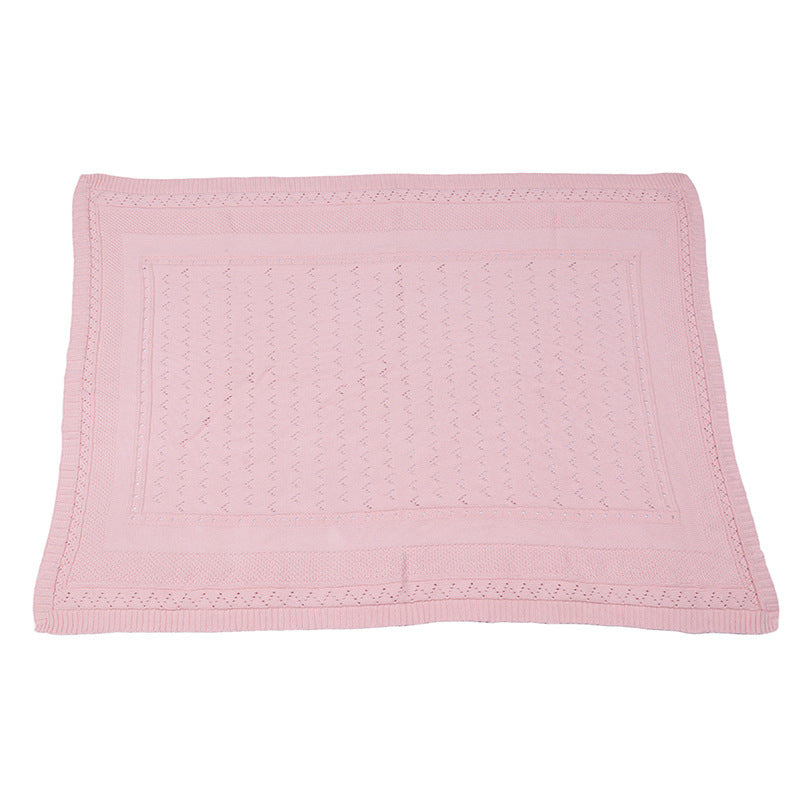 Manufacturer Custom baby swaddle blanket Household Cable Organic cotton Knitted Blanket