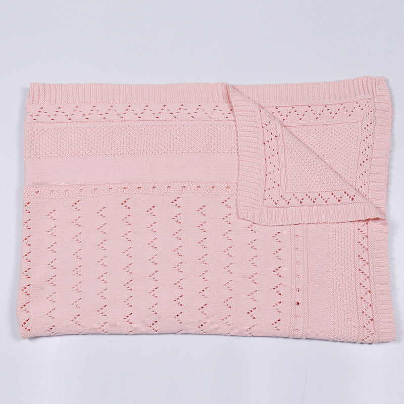 Manufacturer Custom baby swaddle blanket Household Cable Organic cotton Knitted Blanket